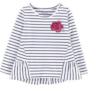 Striped Ruffle Hem Top 24 months